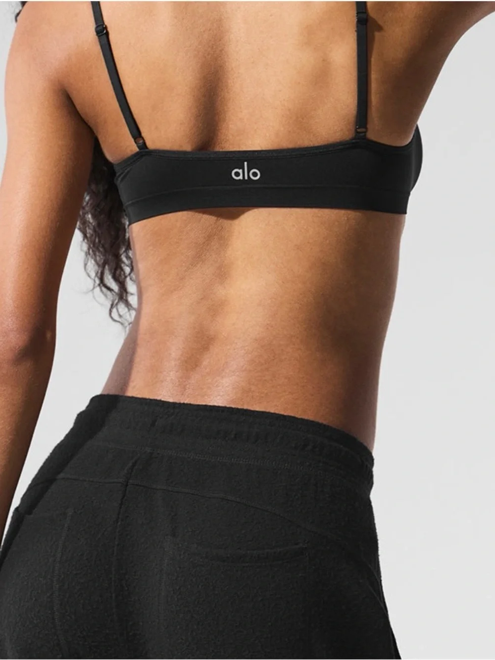 ALO Yoga Sheer Glow Bra - Black